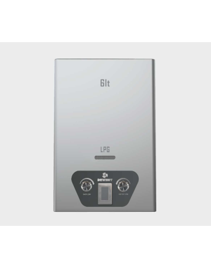 6L Stainless Steel Diaphragm Activated Gas Geyser