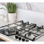 4 Burner Gas Hob Stainless Steel 60cm